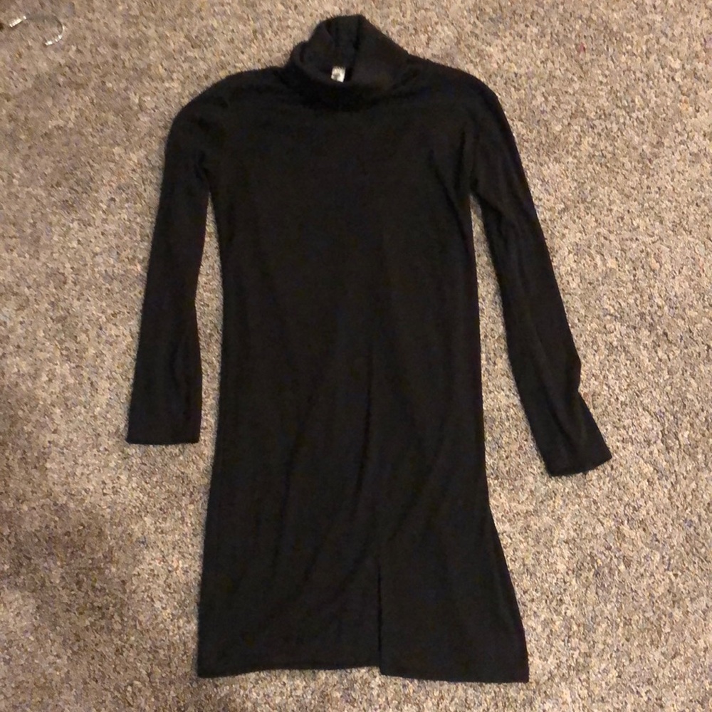 Black stretchy cotton material dress size medium